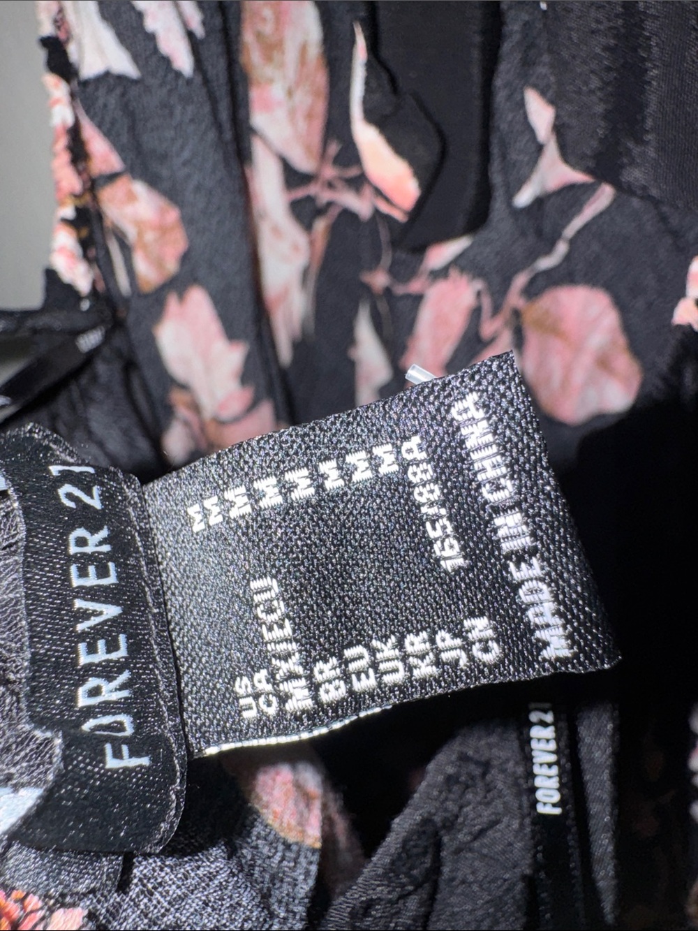 Forever 21 Black Maxi Dress with Pink Floral Print - Picture 11 of 11